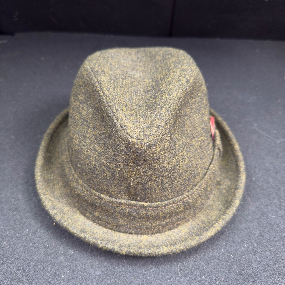 Vintage Pendleton Wool Fedora Hat Olive Green Size 7 1/2
